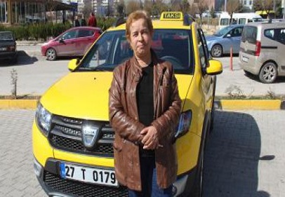 Gaziantep’in tek kadın taksi şoförü