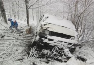 Gaziantepli çantacılar Ünye’de kaza geçirdi