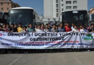 Gaziantepli gençler, 9 ili kapsayan gezi için yola çıktı