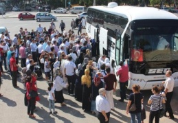 Gaziantepli hacılar dönüş yolunda 