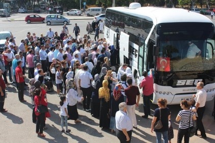 Gaziantepli hacılar dönüş yolunda 