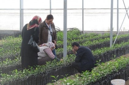 Gaziantepli kadın çiftçiler, fuara katıldı