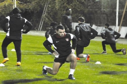 Gaziantepspor, gece antrenmanı yaptı