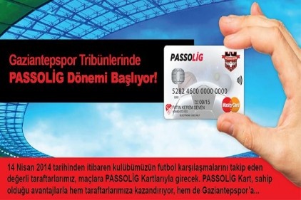 Gaziantepspor tribünlerinde PASSOLİG dönemi başlıyor