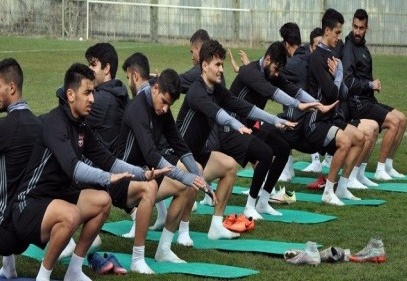 Gaziantepspor'da Adana Demirspor hazırlıkları devam ediyor 