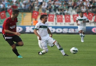 Gaziantepspor’u konuk eden yeşil beyazlılar, yenik duruma düştü