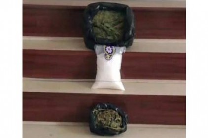 Gaziantep&#039;te 3 kilo 250 gram uyuşturucu ele geçirildi