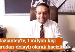 Gaziantep’te, 1 milyon kişi doğrudan-dolaylı olarak hacizli
