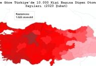 Gaziantep’te 8,2 kişiye bir otomobil düşüyor