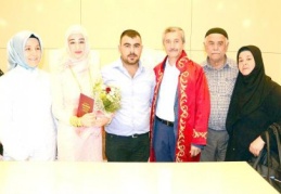 Gaziantep'te "07.07.2017"de 107 çift dünya evine girdi 