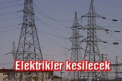 Gaziantep&#8217;te elektrik kesintisi yaşanacak