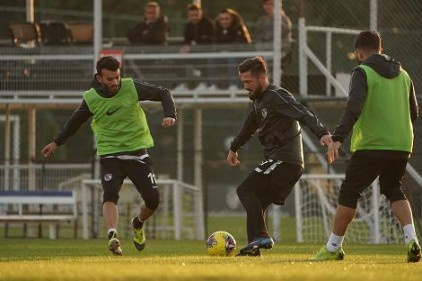 Antrenman, çift kale maçla son buldu