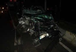 Gaziantep’te meydana gelen trafik kazasında 2 kişi yaralandı