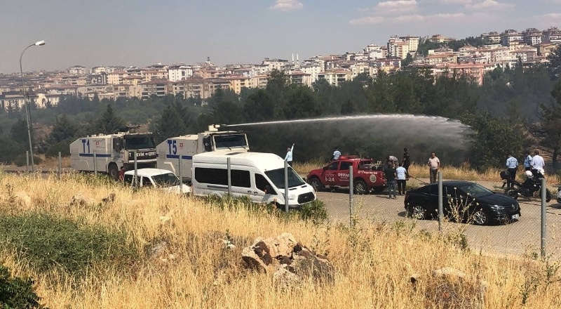 Burç ormanlarında yangın çıktı