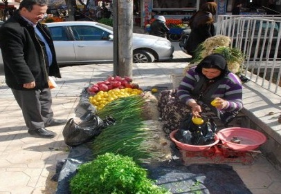 Gaziantep'te sebze ve meyve fiyatlarına gelen zamlarda şampiyon yeşilbiber oldu