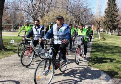 Gaziantep'te Yeşilay Haftası için bisiklet turu düzenlendi