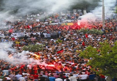 Gaziantep’teki eyleme sanatçılar öncülük etti