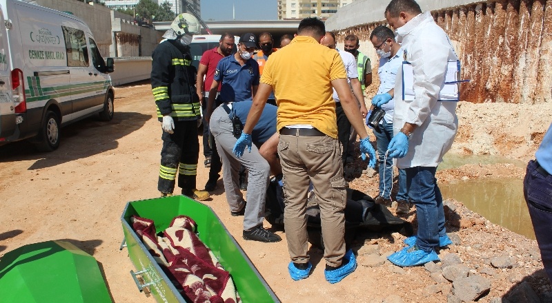 Gaziray inşaat alanında ceset bulundu