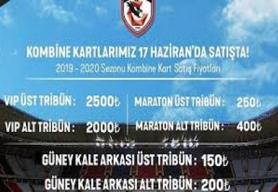 Gazişehir Gaziantep’te kombine fiyatları belli oldu