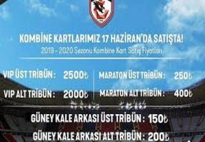 Gazişehir Gaziantep’te kombine fiyatları belli oldu 
