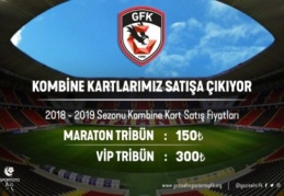 Gazişehir'de kombineler satışa çıkıyor 