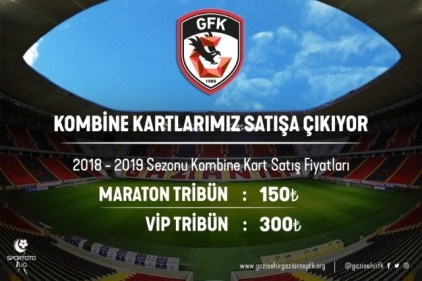 Gazişehir&#039;de kombineler satışa çıkıyor 