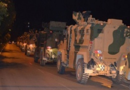 Gece sınıra askeri sevkiyat