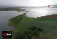 Geçtiğimiz yıl kuruyan baraj bu yıl doldu taştı
