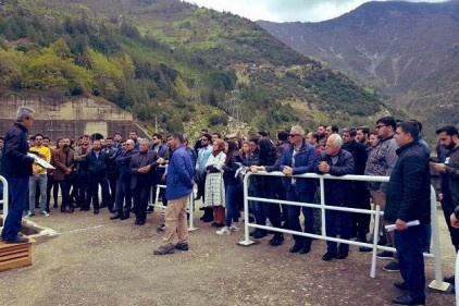 Geleceğin mühendisleri sır barajı ve hidroelektrik enerji santralinde 