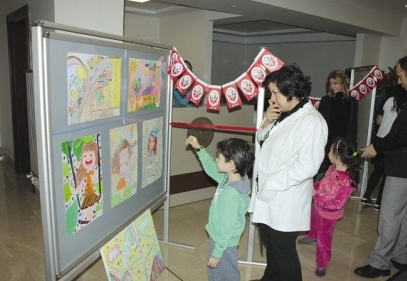 Geleneksel resim sergisi açıldı 
