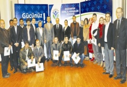 Genç girişimciler sertifika aldı