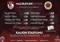 Gençlerbirliği maçı biletleri satışa sunuldu