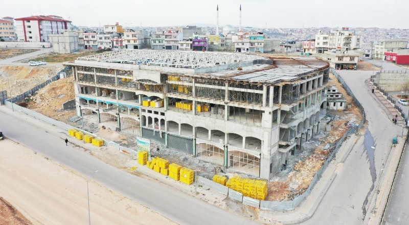 Geylani Mahallesi'nde açılacak olan sosyal tesisin çalışmaları devam ediyor