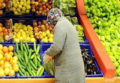 Gıda enflasyonunda son on iki ay itibariyle artış oranı yüzde 9,45 