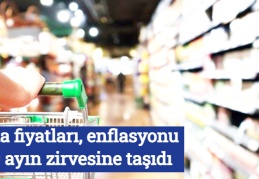 Gıda fiyatları, enflasyonu 19 ayın zirvesine taşıdı