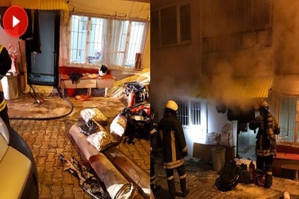 Giresun&#8217;da çıkan yangın korkuttu