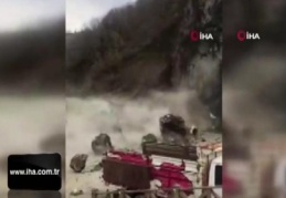 Giresun'da heyelan