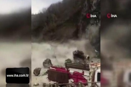 Giresun&#039;da heyelan