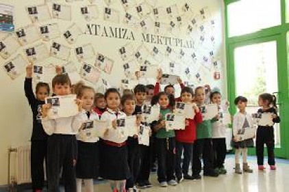 GKV’li miniklerden Atatürk'e mektup