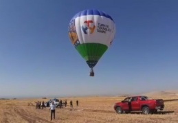 Göbeklitepe'de, ilk sıcak hava balonu havalandı