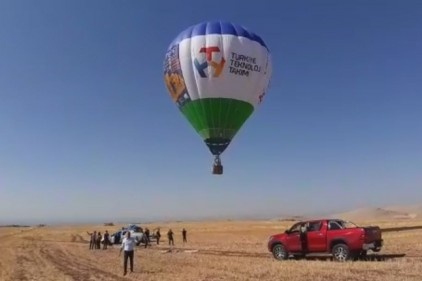 Göbeklitepe&#039;de, ilk sıcak hava balonu havalandı