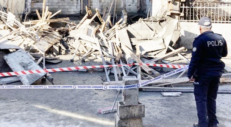 Göçükte 3 işçi yaralandı