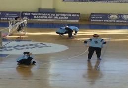 Golbal görme engeliler voleybol müsabakaları düzenlendi