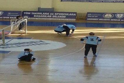 Golbal görme engeliler voleybol müsabakaları düzenlendi