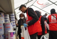 Gönüllü ekipler sahada çalışıyor