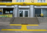 Görme engelliler için yürüyüş parkuru yapıldı