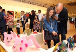 ‘Görsel Sanatlar’ sergisi, Sanko Sanat Galerisi’nde sanatseverlerle buluştu