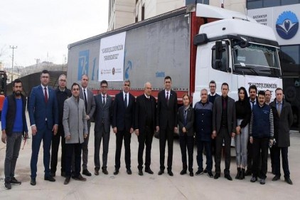 GSO TIR&#8217;ı deprem bölgesine gitti