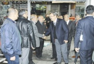 GSO yönetimi, esnafa geçmiş olsun ziyaretinde bulundu