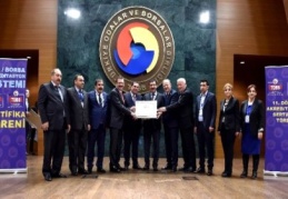 GTB, TOBB’dan akreditasyon sertifikası aldı
